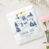 It takes a Village Winter Night Snow Thank you フェイバーバッグ (封をした状態)