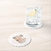 It takes a Village Winter Pink Snow Baby Shower ペーパーコースター (インサイチュ)