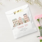 It takes a Village Winter Pink Snow Thank you フェイバーバッグ (封をした状態)