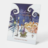 It Takes a Village Winter Welcome & Guest book 台座サイン (正面)