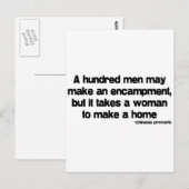 『It Takes a Woman』の引用 ポストカード (正面/裏面)