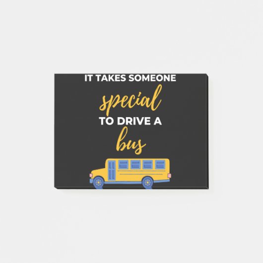 It Takes Someone Special To Drive A Bus ポストイット (正面)
