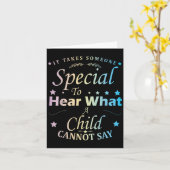 It Takes Someone Special To Hear What A Child Cann カード (黄色い花)