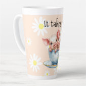 It Takes Two Teacup Piglets カフェラテマグ (左アングル)