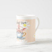 It Takes Two Teacup Piglets ボーンチャイナマグカップ (正面右)