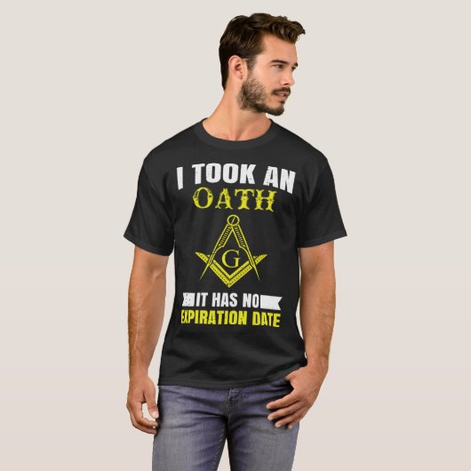 It Took An Oath Masonic Master Square And Compass  Tシャツ (正面フル)
