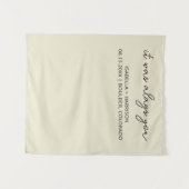 It Was Always You Custom Wedding Reception Decor タペストリー (正面(横))
