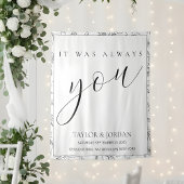 It Was Always You | Floral Wedding Backdrop タペストリー