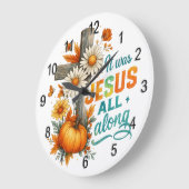 It Was Jesus....  ラージ壁時計 (傾斜)