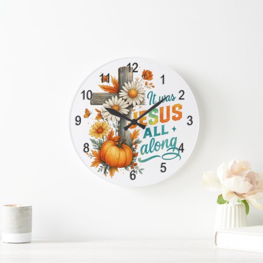 It Was Jesus....  ラージ壁時計 (ホーム)