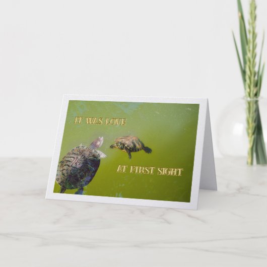 It Was Love At First Sight /Happy Anniversary カード (正面)