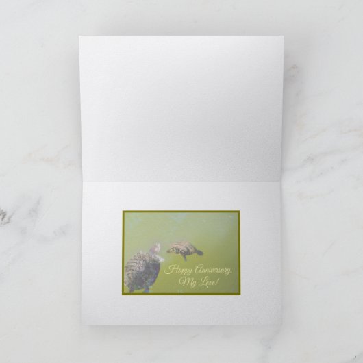 It Was Love At First Sight /Happy Anniversary カード (内部)