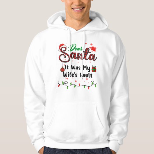 It Was My Wife's Fault Matching Christmas Dear San パーカ (正面)