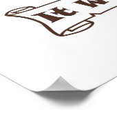 It Wasn't Me angel pug funny quote    ポスター (角)