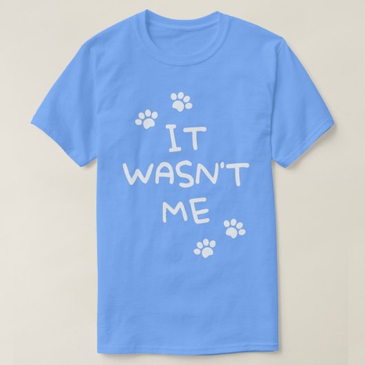 It wasnt me cute cat tシャツ (デザイン正面)