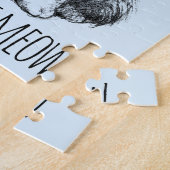 It Wasn't Meow Cute Fluffy Kitten Light Blue ジグソーパズル (側面)