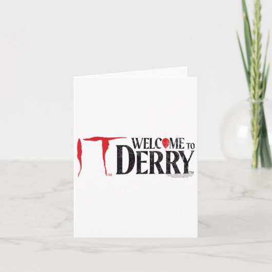 It_Welcome To Derry 動揺して Logo Horro カード (正面)