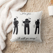 It will go away! Throw pillow クッション (ブランケット)