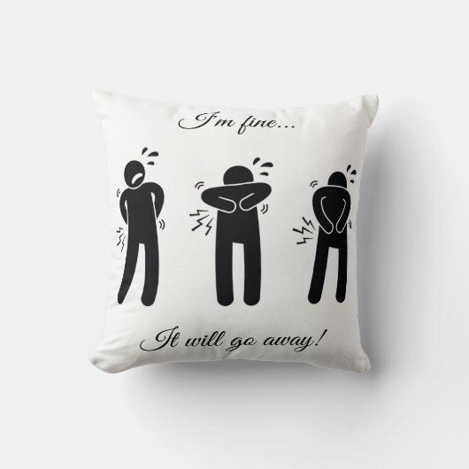 It will go away! Throw pillow クッション (正面)