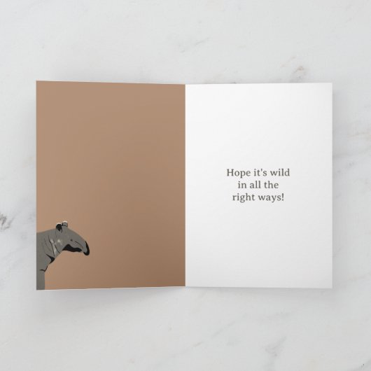 It Would Tapir That It's Your Birthday カード (内部)