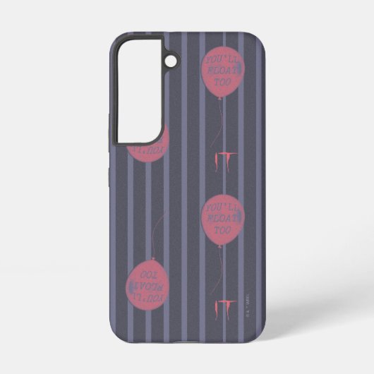 IT - You'll Float Too バルーン ストライプ柄 Samsung Galaxyケース (裏面)