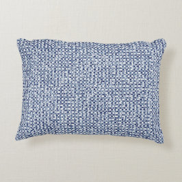 Itajime Shiboriの青い点検の織物の幾何学的な織り方 アクセントクッション