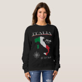 Italia  Adventure Is Out There  Italy Italian Flag スウェットシャツ (正面フル)
