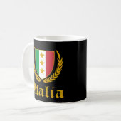 Italia Crest コーヒーマグカップ (正面左)