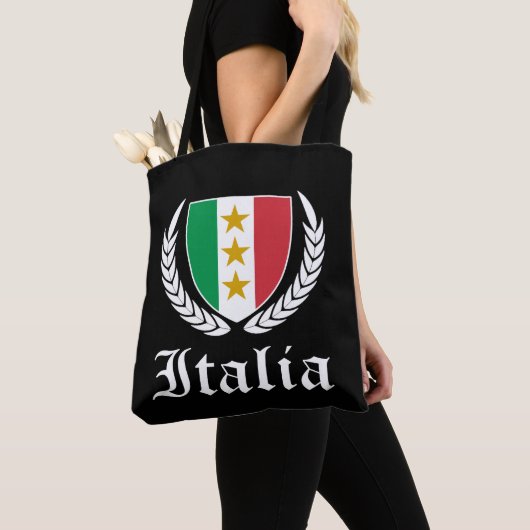 Italia Crest トートバッグ (クローズアップ)