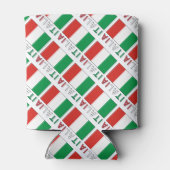 Italia e Bandiera Italianaあなたの名前でタイル 缶クーラー (裏面)