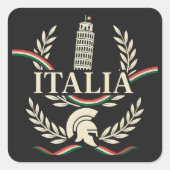 Italia Heritage Crest スクエアシール (正面)