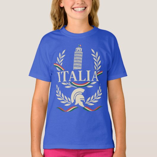 Italia Heritage Crest Tシャツ (正面)