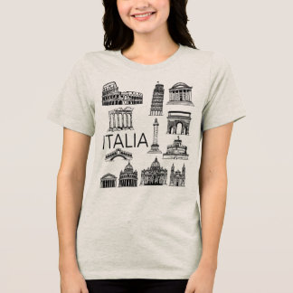 Italia Italian Monuments  トライブレンドＴシャツ