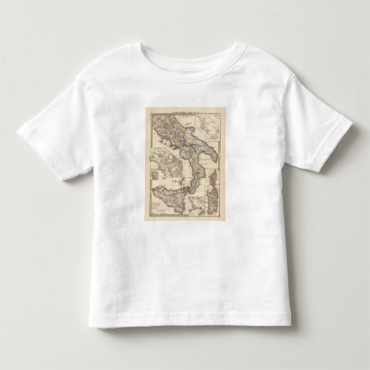 Italiaeのregiones IIIII、Sicilia トドラーTシャツ (正面)