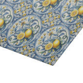 Italian Amalfi blue white tiles lemons カッティングボード (角)