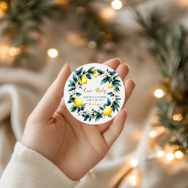 Italian Amalfi Ciao Baby Thank You Stickers  ラウンドシール