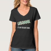 Italian Americans Capicola Meat Slang Gabagool Tシャツ (正面)