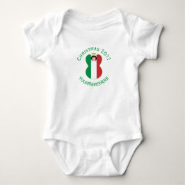 Italian Angel Christmas Flag Personalized Women's  ベビーボディスーツ