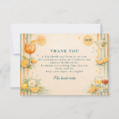 Italian Aperitivo Citrus Ciao Miss Bridal Shower サンキューカード (正面)