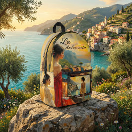 Italian Art Romantic Feminine プリントバックパック