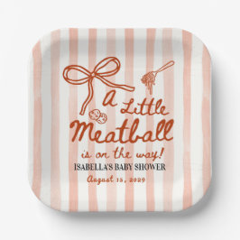 Italian Baby Shower Theme ペーパープレート