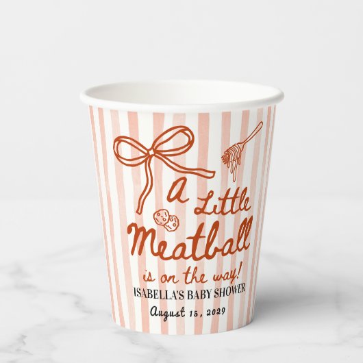 Italian Baby Shower Theme 紙コップ (裏面)