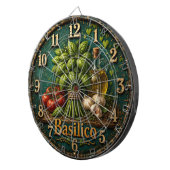 Italian Basil Kitchen Rustic Farmhouse ダーツボード (正面右)