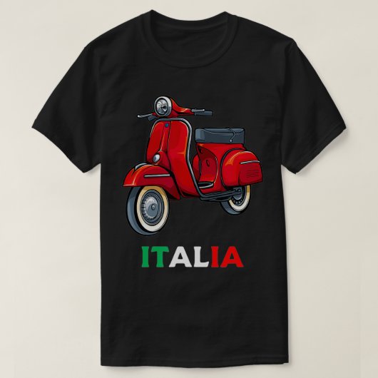 Italian Biker Bike Rider Motorcycle Love Italy Sco Tシャツ (デザイン正面)