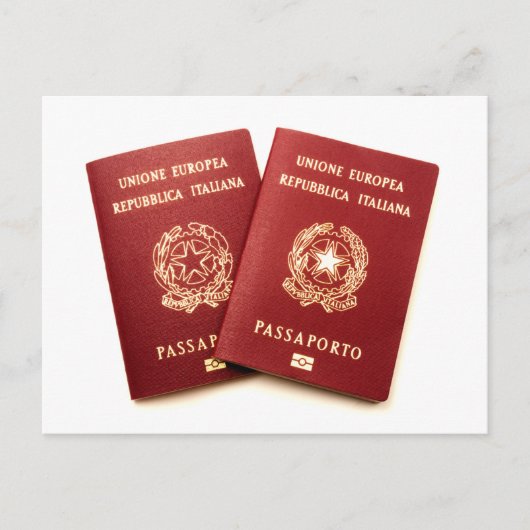 Italian biometric e-passports ポストカード (正面)
