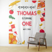 Italian Birthday Party backdrop タペストリー (インサイチュ)