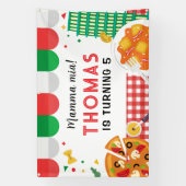 Italian Birthday Party backdrop 横断幕 (縦)