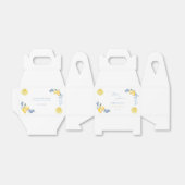 Italian Blue Bow Lemon That's Amore Bridal Shower フェイバーボックス (折り畳みなし)