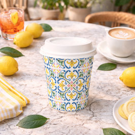 Italian Blue Tile Bridal Shower  紙コップ