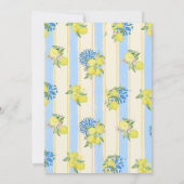 Italian Blue Tiles, Ciao Baby, Lemons square サンキューカード (裏面)